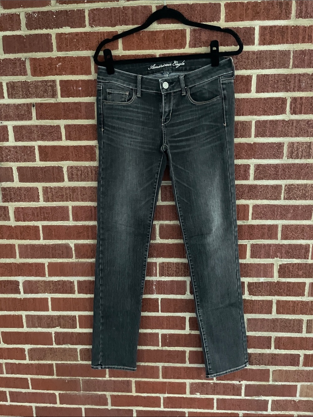 American Eagle Outfitters Women's Charcoal Skinny Jeans